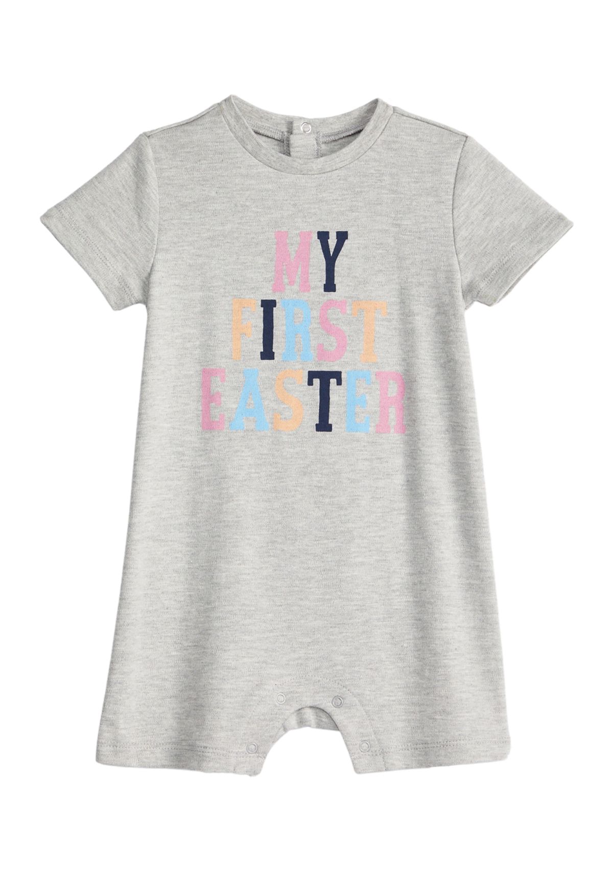 Baby Short Sleeve My First Easter Romper 