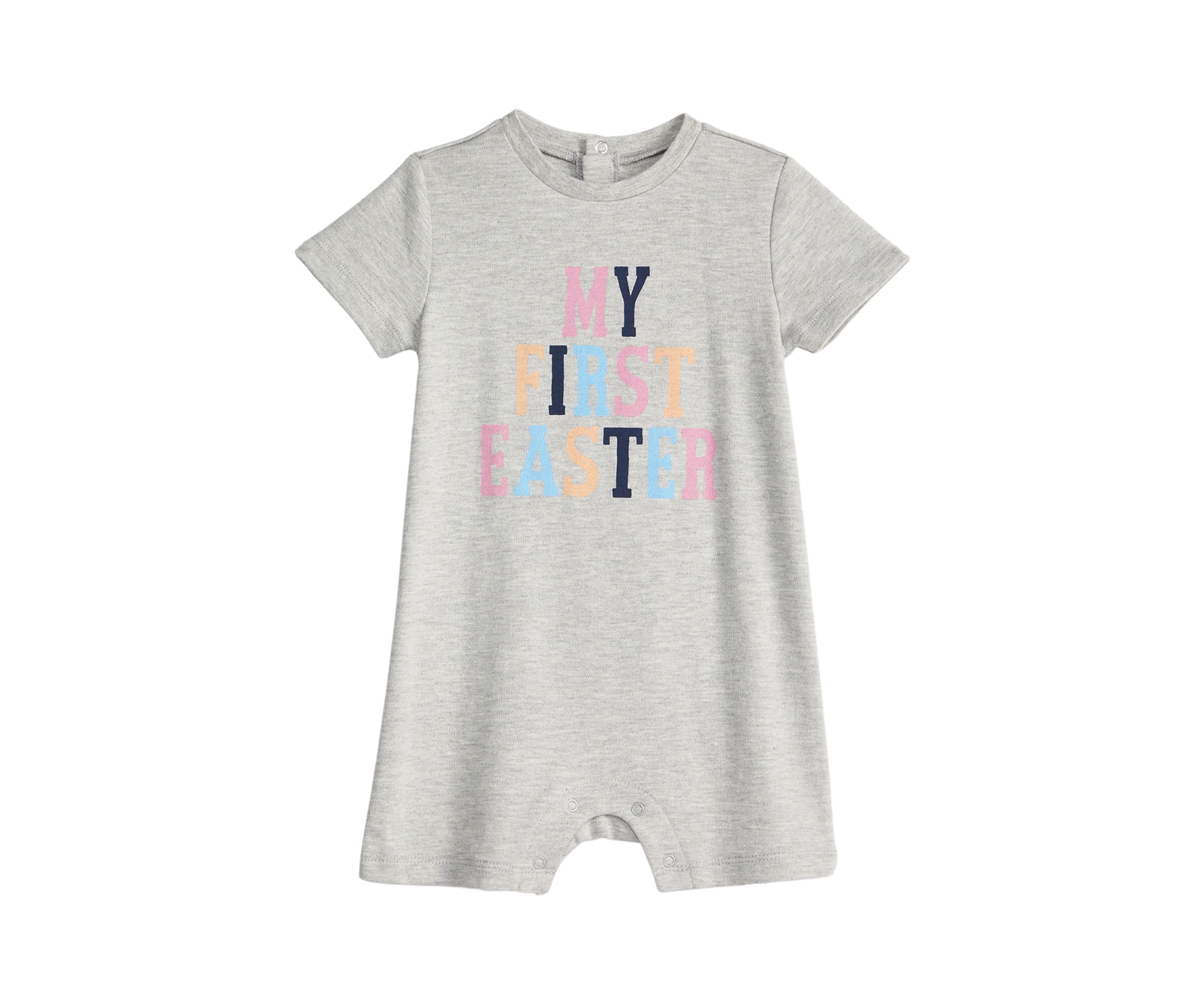 Baby Short Sleeve My First Easter Romper 