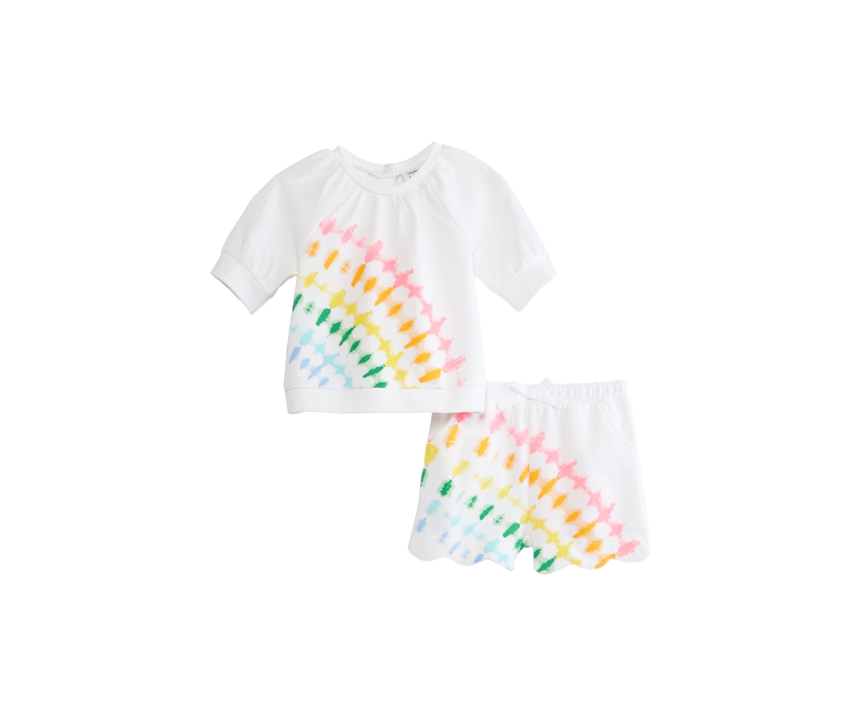 Baby Girls Short Sleeve Terry Set