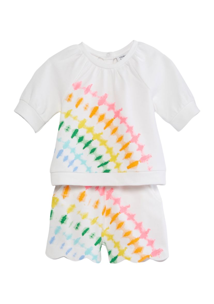 Baby Girls Short Sleeve Terry Set