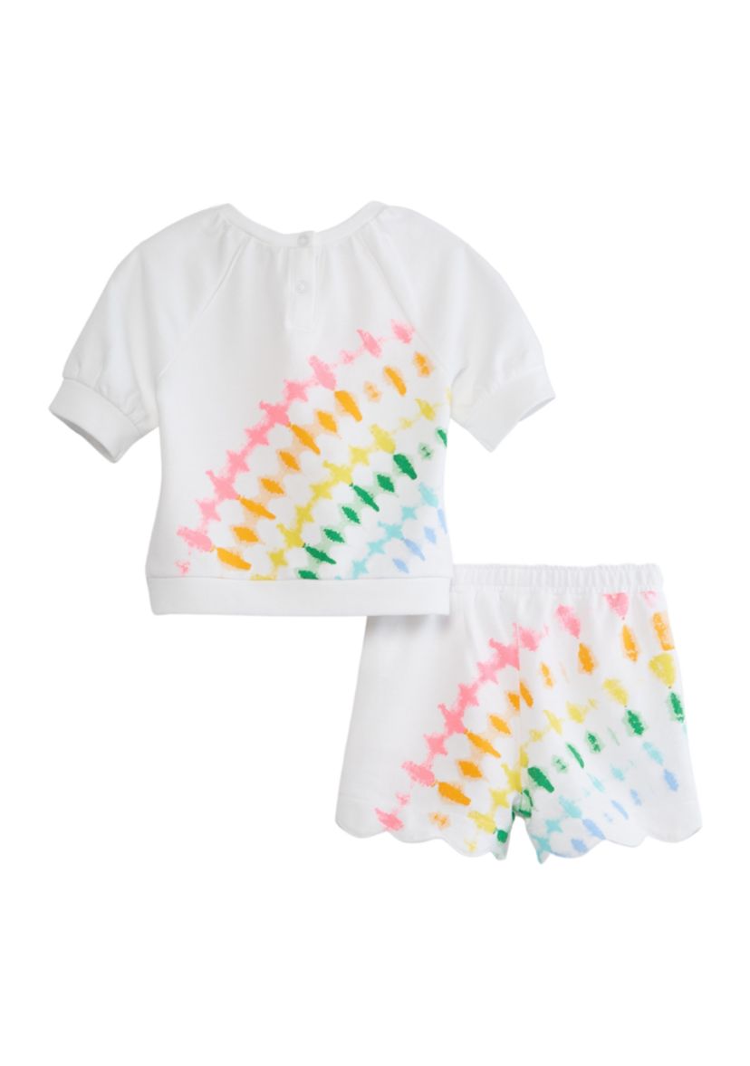 Baby Girls Short Sleeve Terry Set