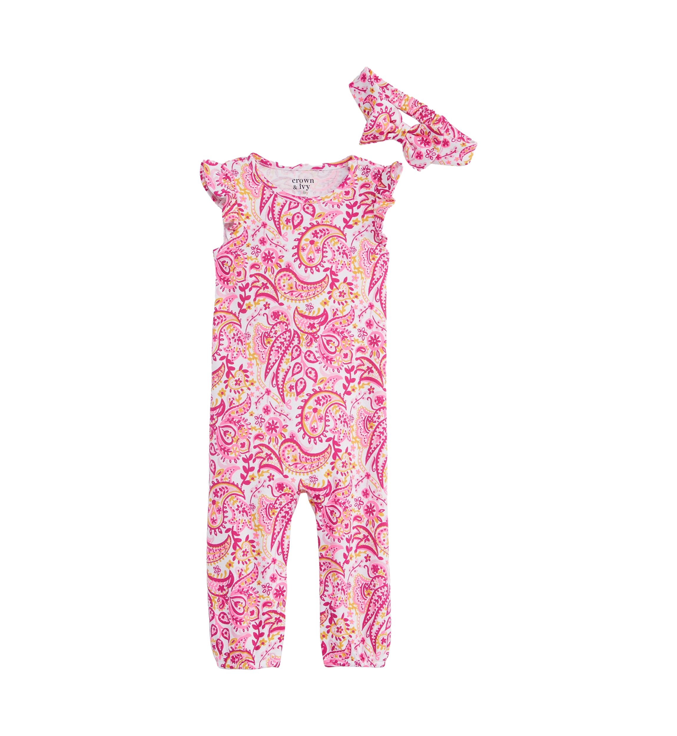 Toddler Girls Printed Ruffle Set 