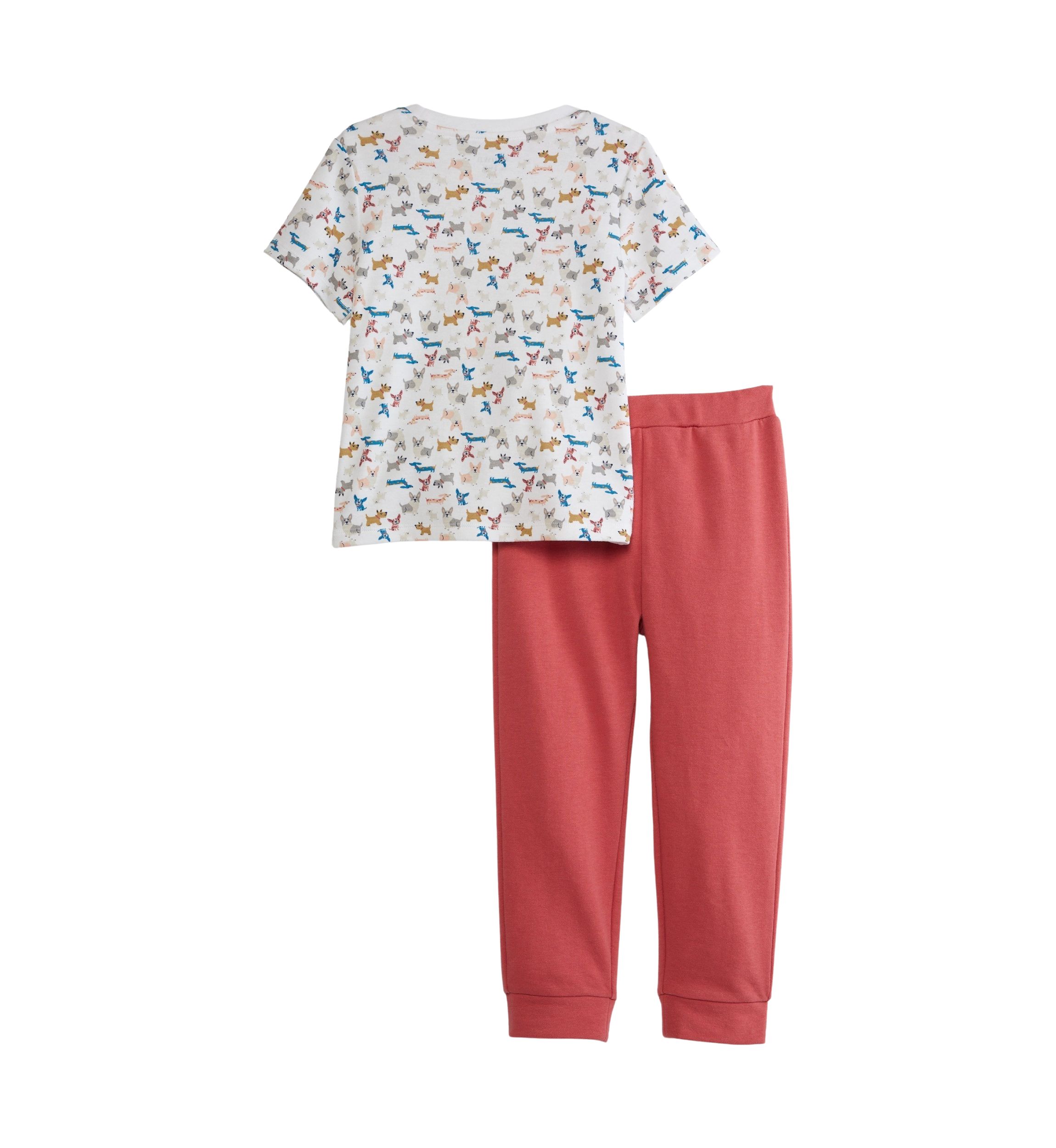 Toddler Boys Short Sleeve Puppies Jogger Set 