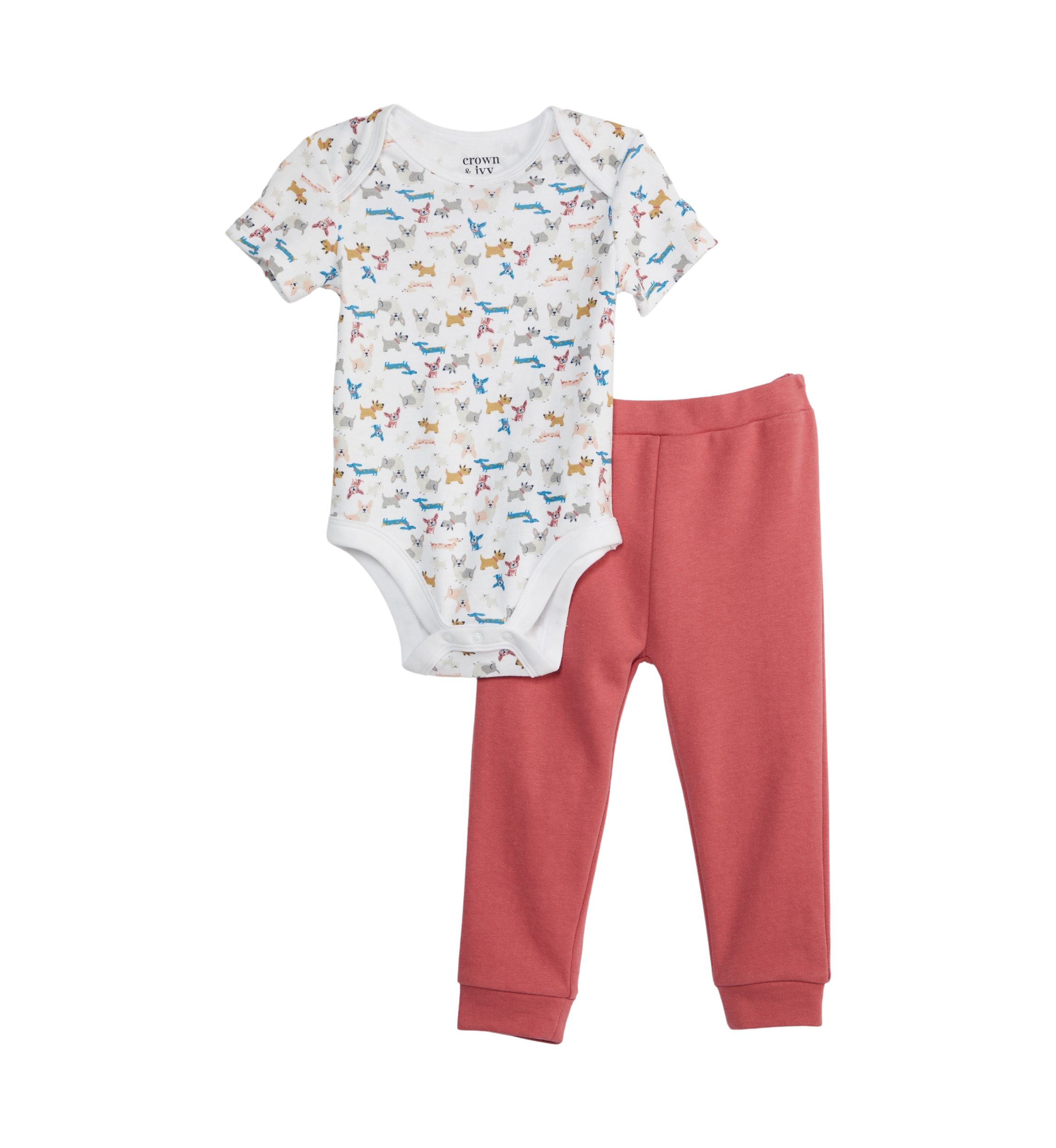 Baby Boys Dog Print Set 