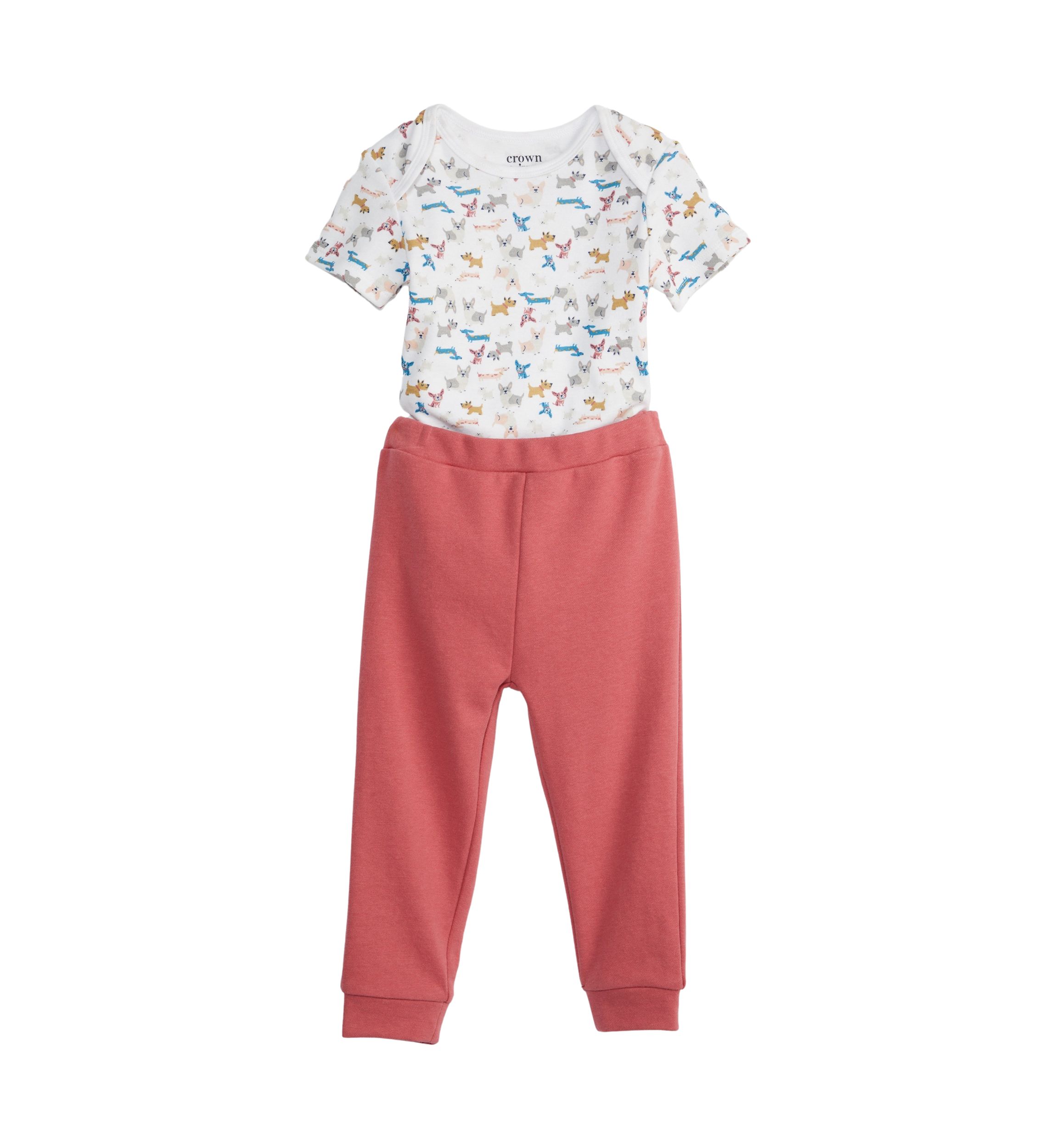 Baby Boys Dog Print Set 