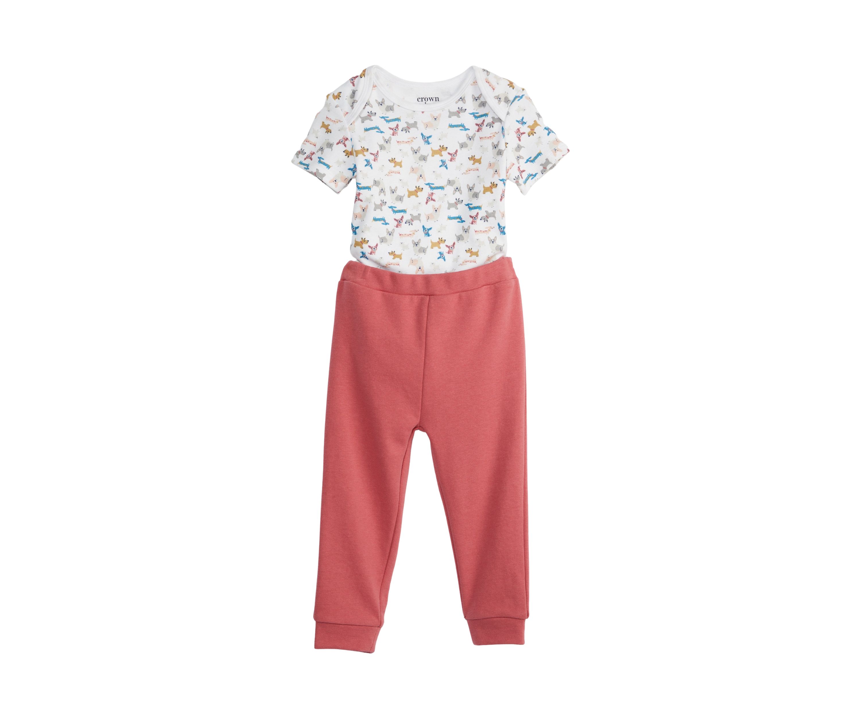 Baby Boys Dog Print Set 