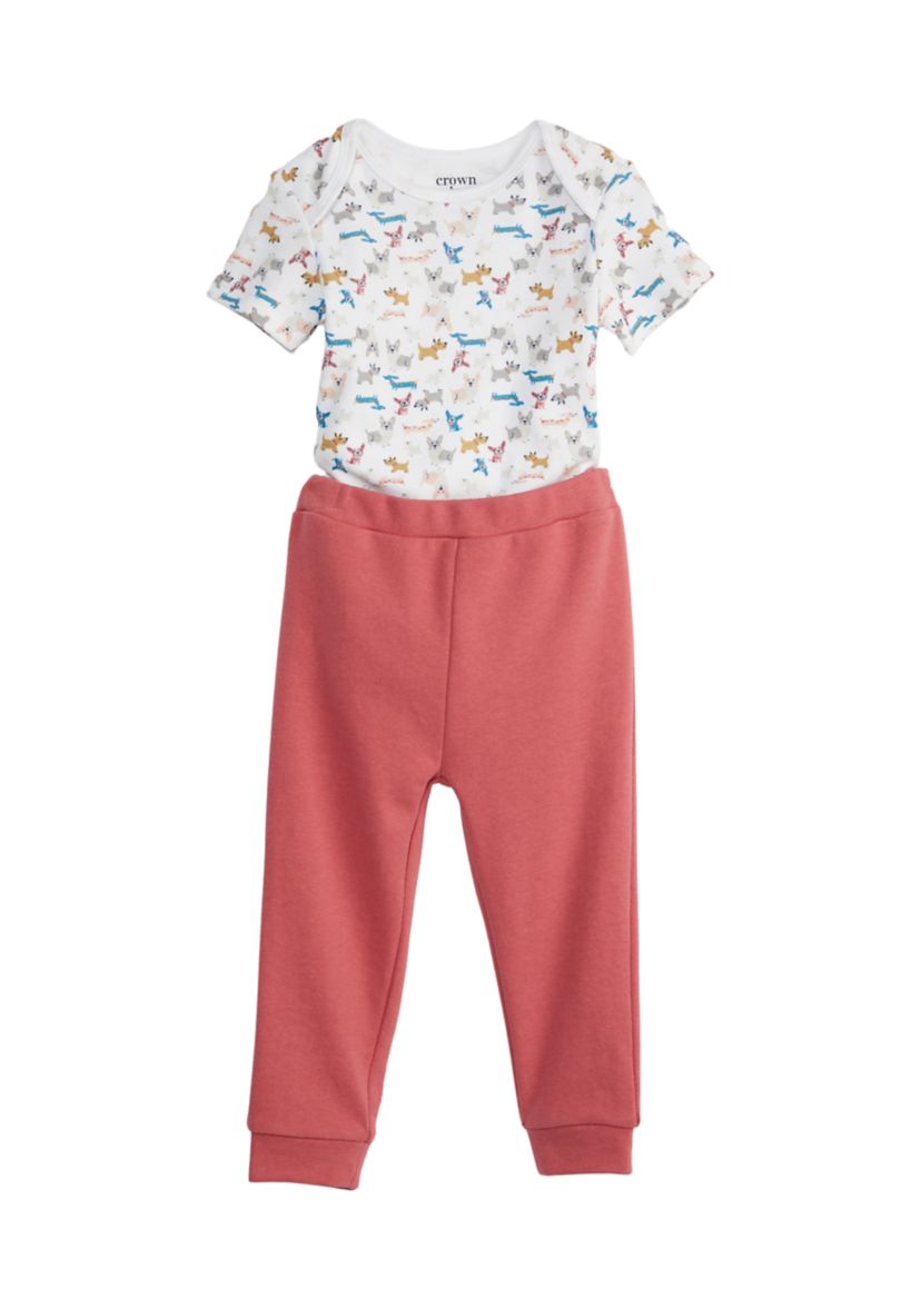 Baby Boys Dog Print Set 