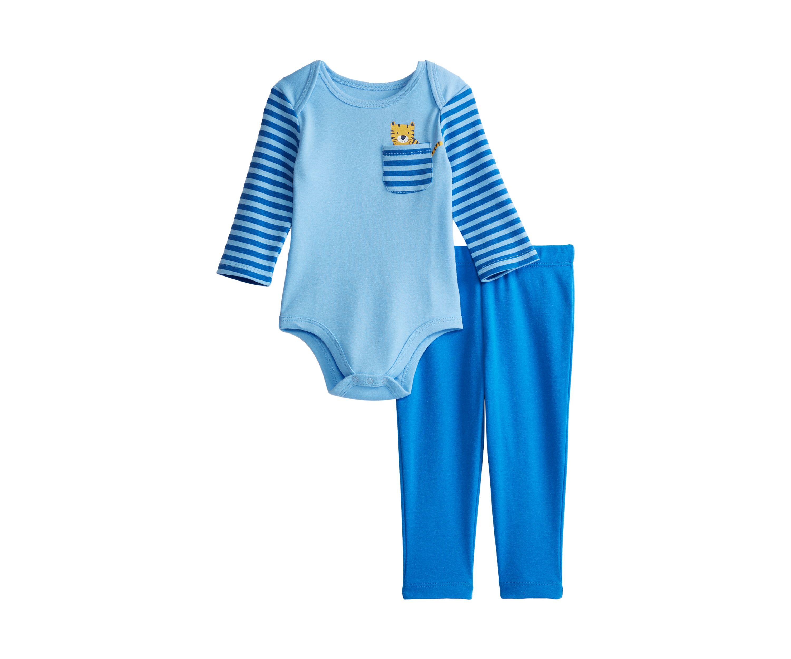 Baby Boys 3/4 Sleeve Bodysuit and Pants Set