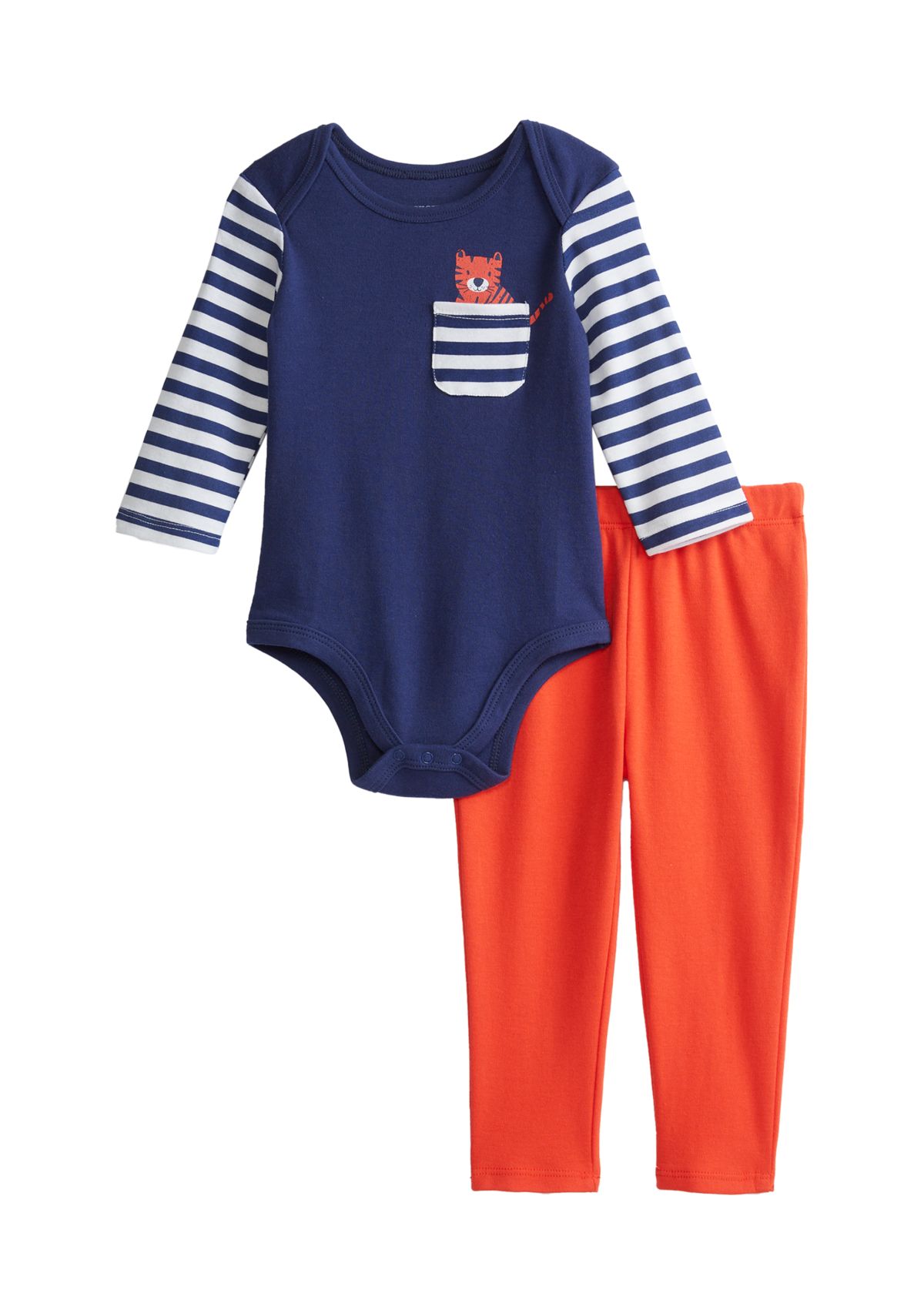 Baby Boys 3/4 Sleeve Bodysuit and Pants Set