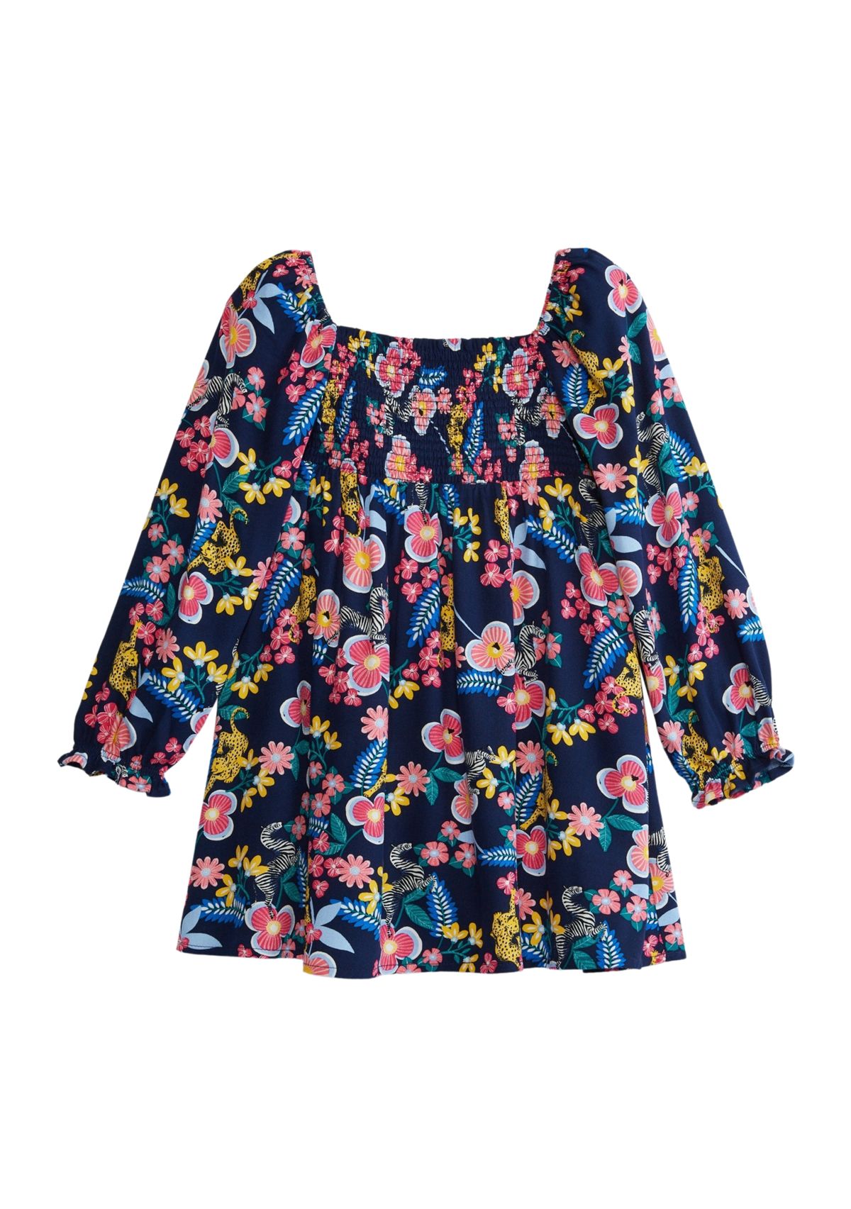 Toddler Girls Long Sleeve Peasant Dress