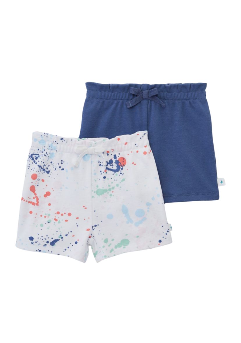 Baby Girls Pull On Shorts - 2 Pack