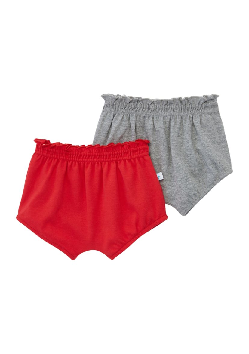 Baby Girls Pull On Shorts - 2 Pack
