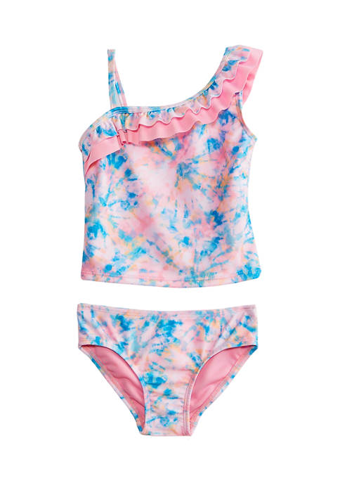 Crown & Ivy™ Toddler Girls Ruffle Accent Tankini