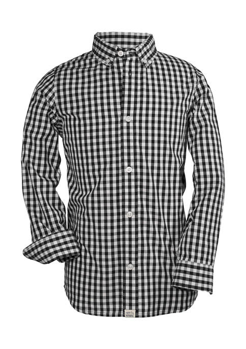 Garb Baby Boys Logan Long Sleeve Button-Up Shirt