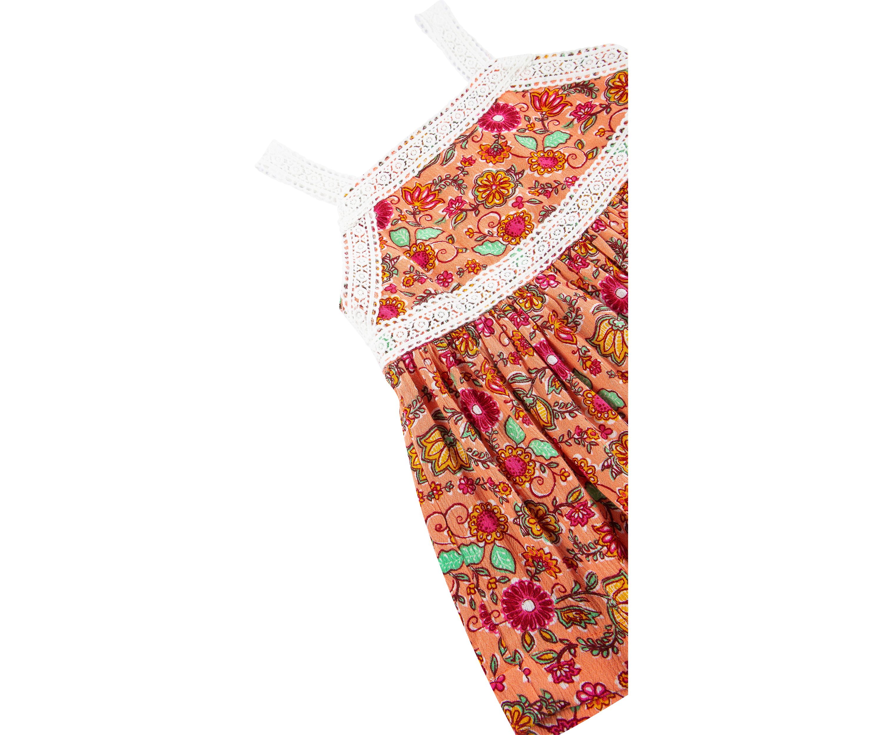 Baby Girls Floral Lace Trim Tank 