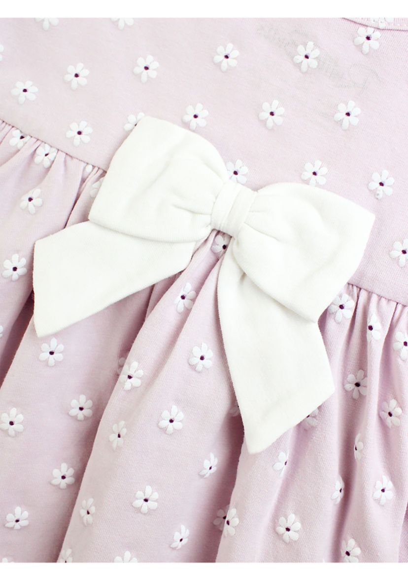 Baby Girls Dainty Buds Printed Knit Dress