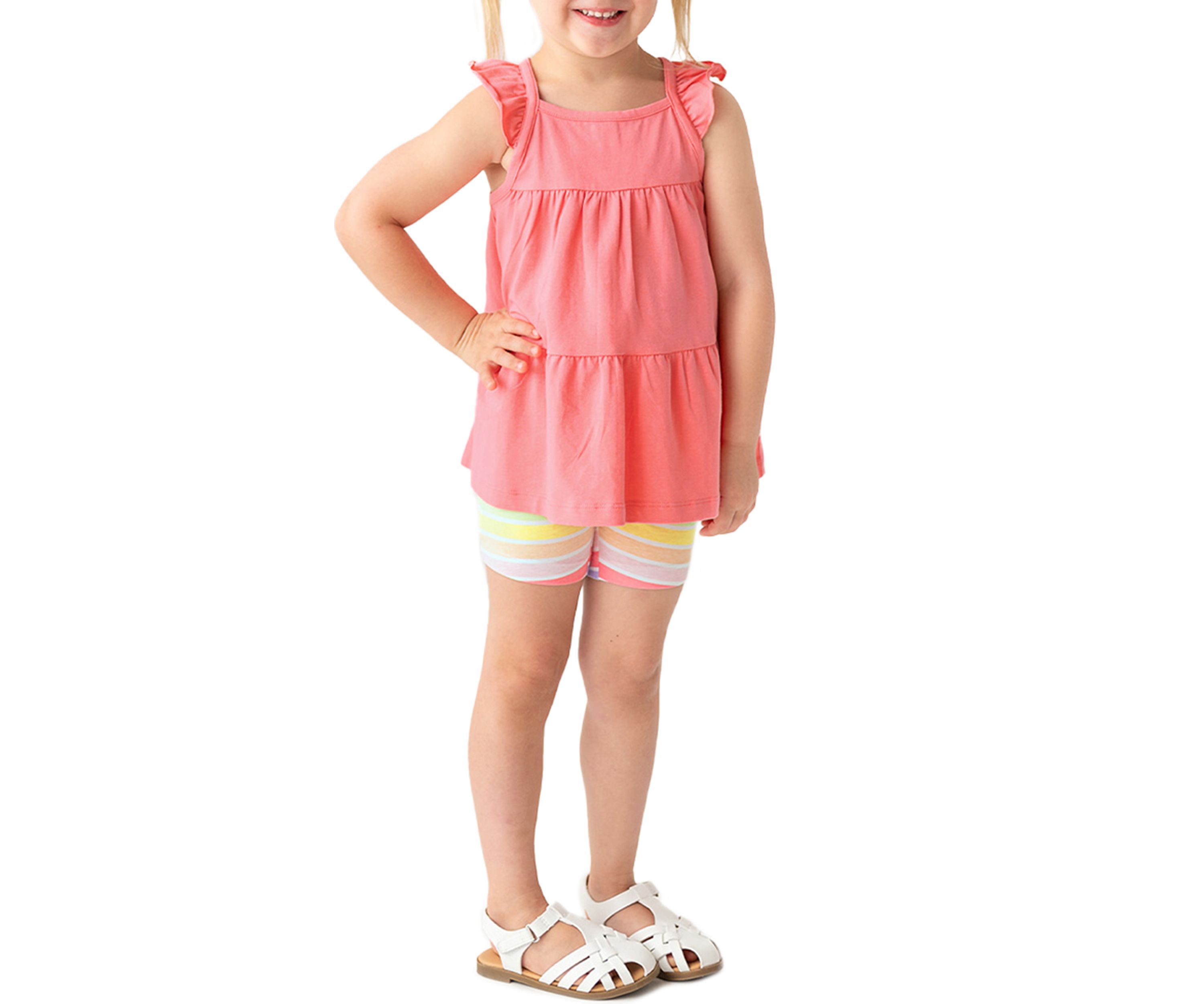 Baby Girls Strawberry Tiered Knit Tank Top