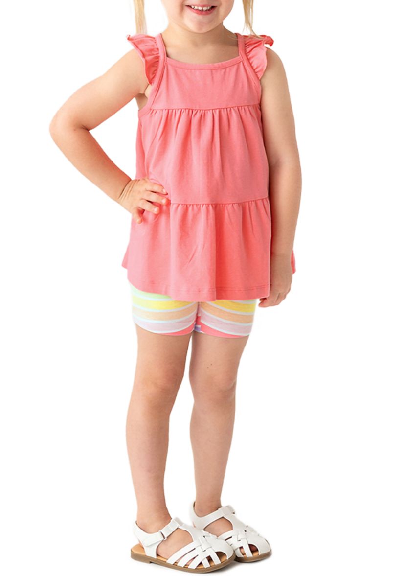 Baby Girls Strawberry Tiered Knit Tank Top