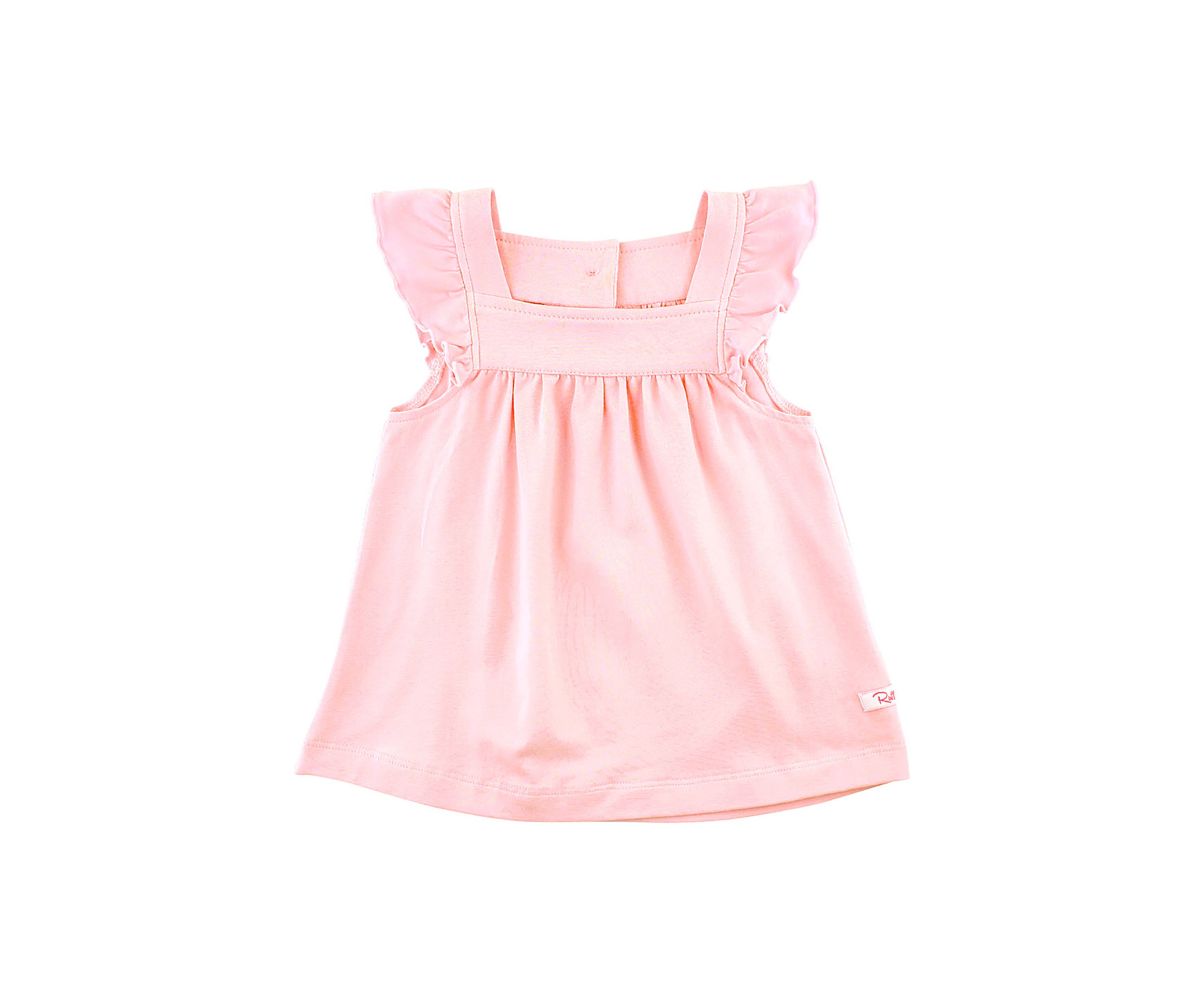 Toddler Girls Pink Square Neck Top