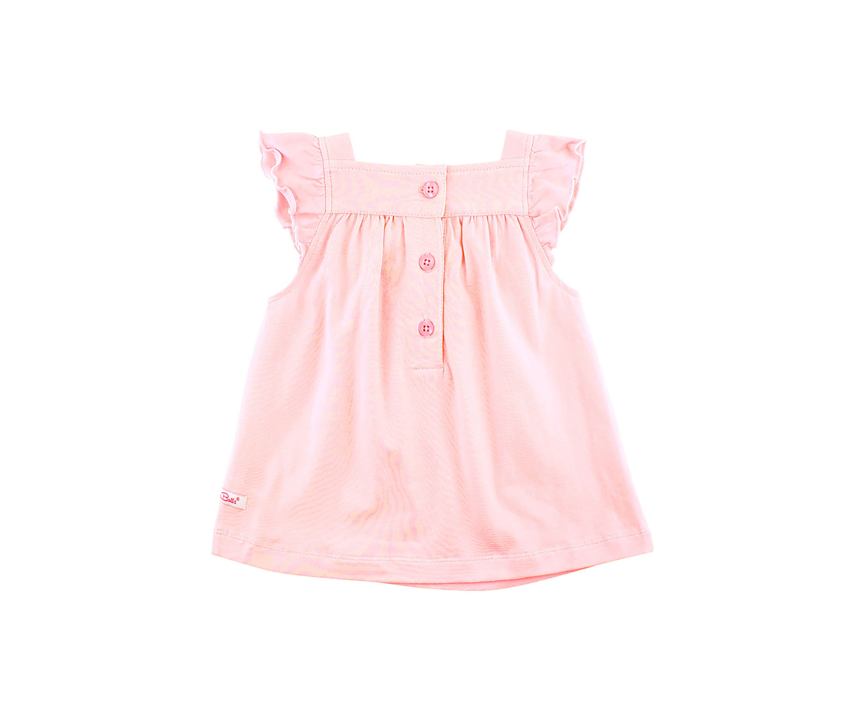 Toddler Girls Pink Square Neck Top