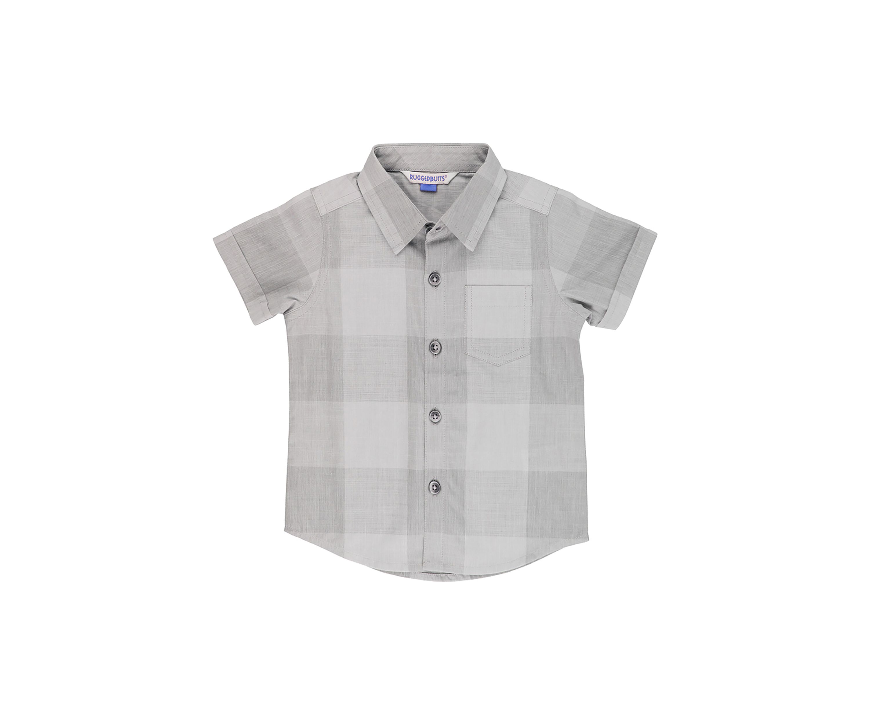 Toddler Boys Plaid Short Sleeve Button Down Shirt
