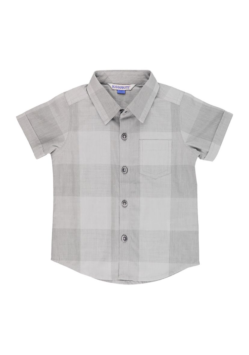 Toddler Boys Plaid Short Sleeve Button Down Shirt