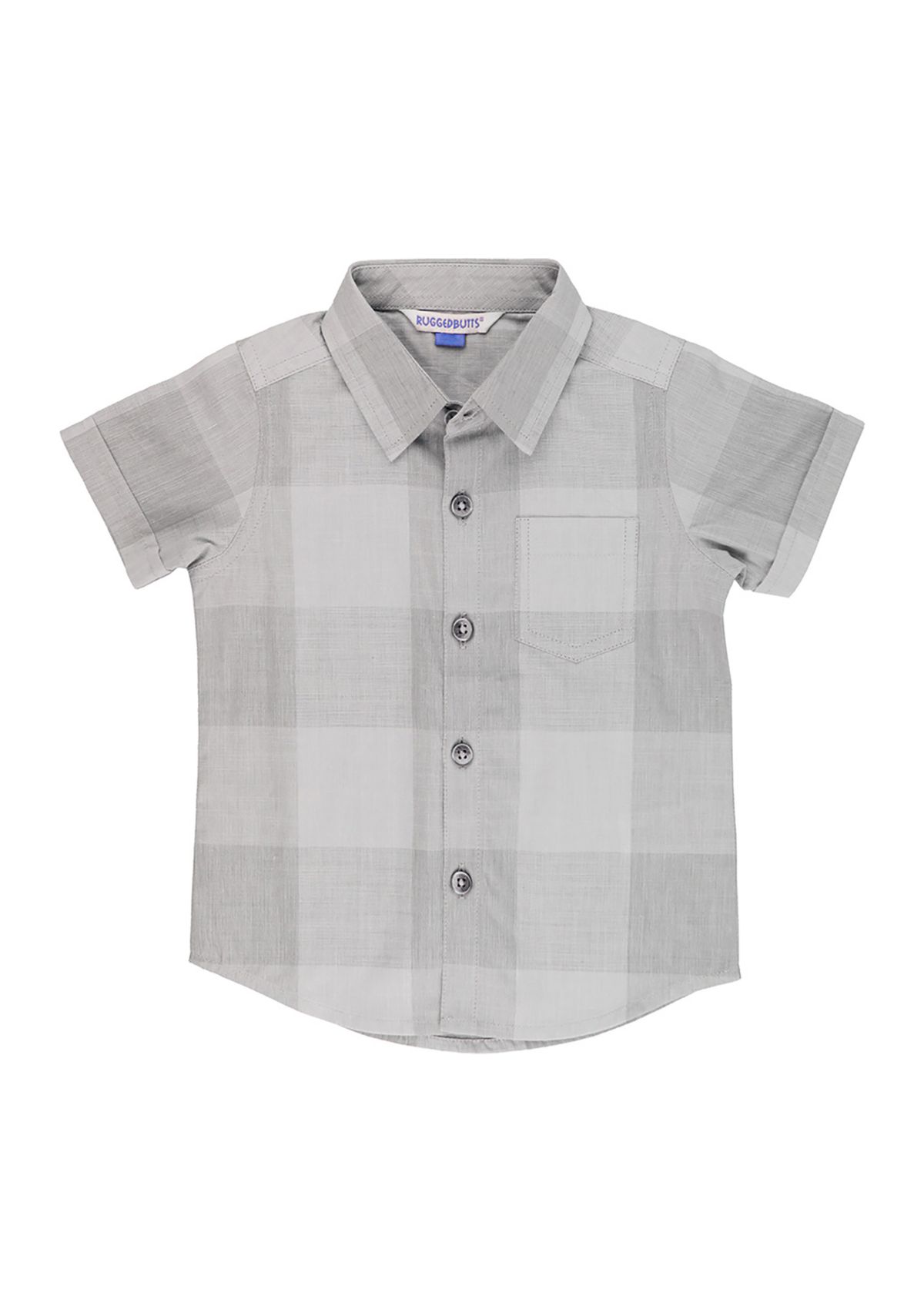 Baby Boys Plaid Short Sleeve Button Down Shirt