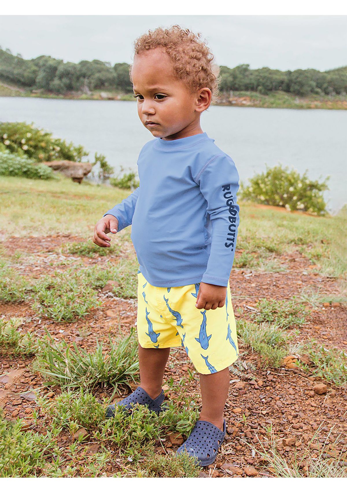 Toddler Boys Jawsome Swim Trunks