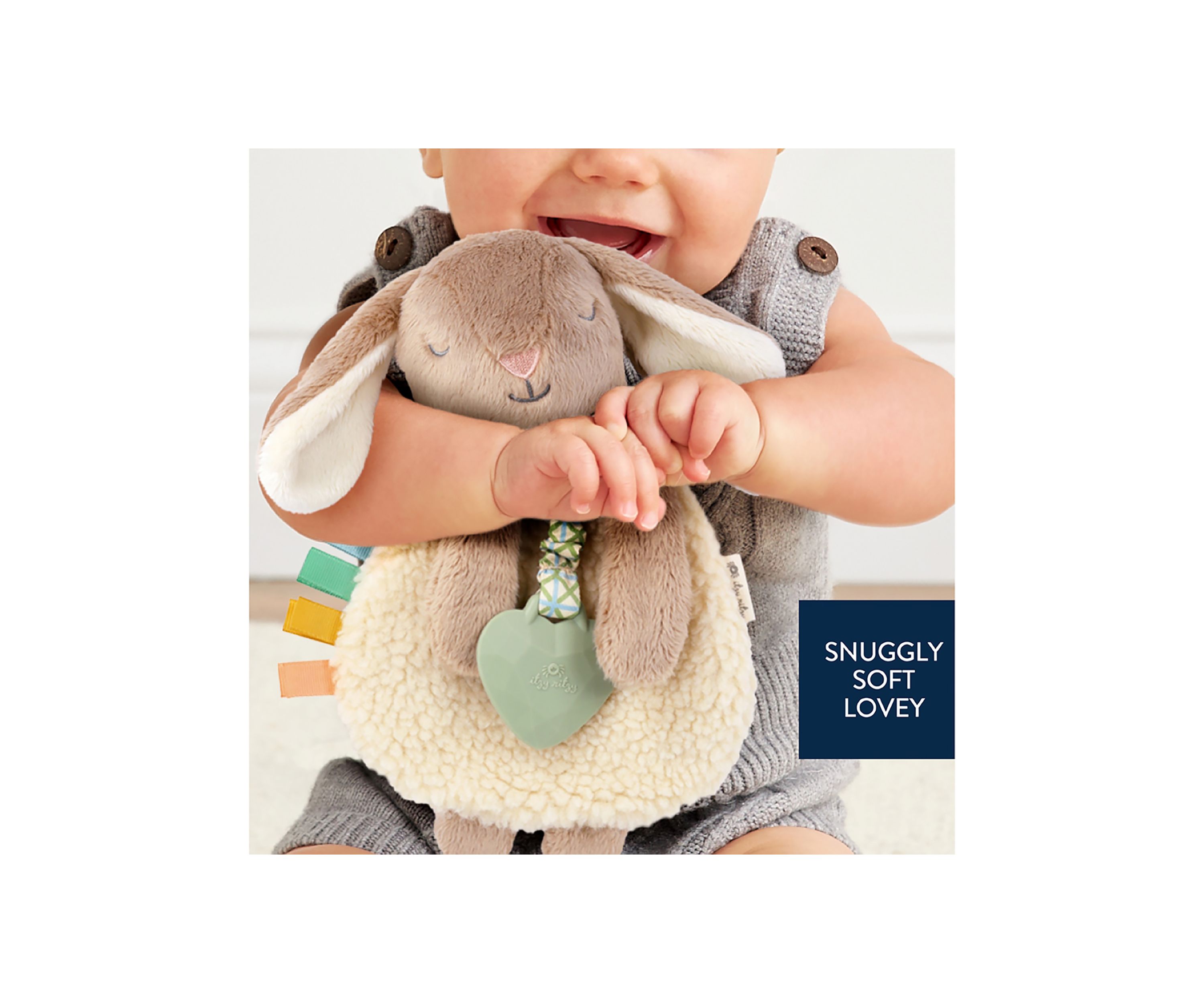Lovey Taupe Bunny Plush Toy