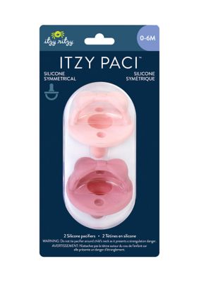 Itzy Ritzy Kids Baby Bow Sweetie Soother - 2 Pack, Pink