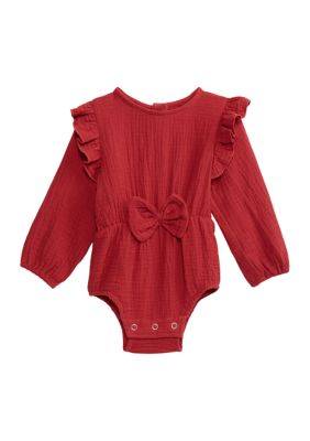 Baby Girls Long Sleeve Pippa Bubble Bodysuit