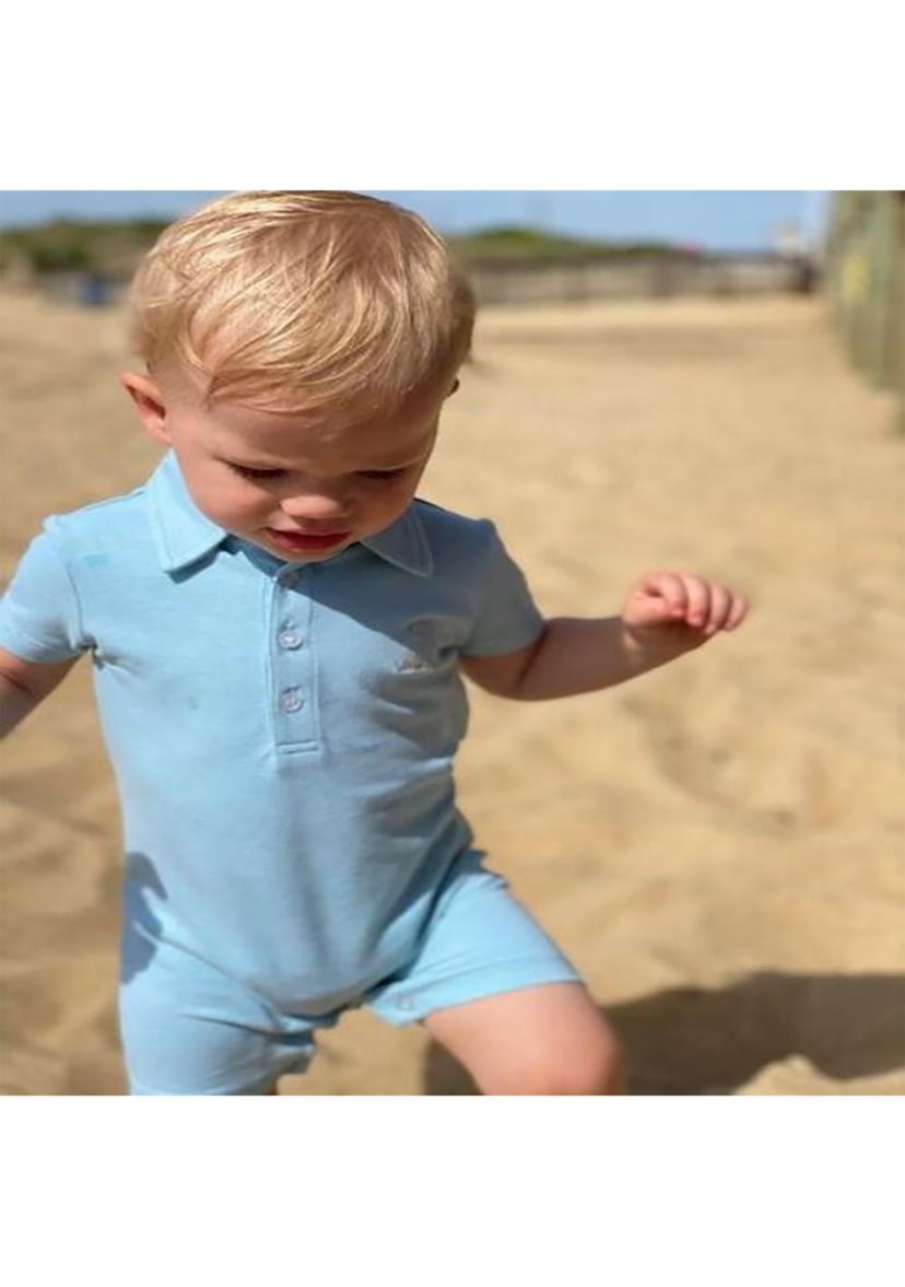 Baby Boys Polo Romper 