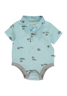 Me & Henry Baby Boys Helford Printed Bodysuit