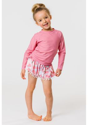Girls Toddler Blush Long Sleeve Rash Top