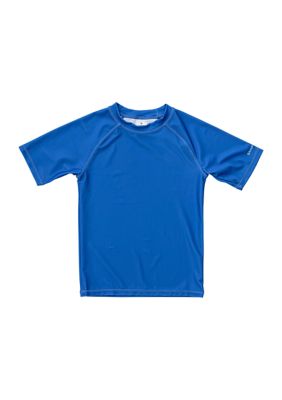 Boys Toddler Penguin Blue Short Sleeve Rash Top