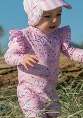 Pink Sea LS Sunsuit