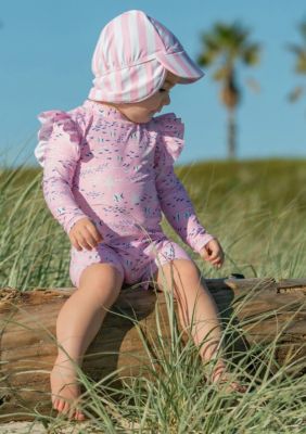 Pink Sea LS Sunsuit