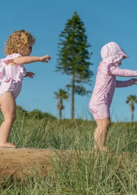 Pink Sea LS Sunsuit