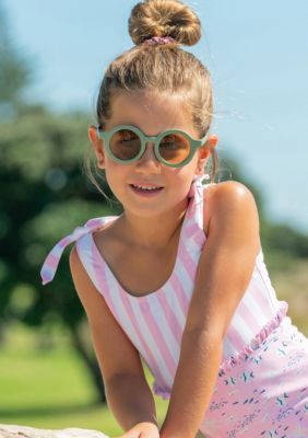 Pink Sea Shoulder Tie Swimsuit