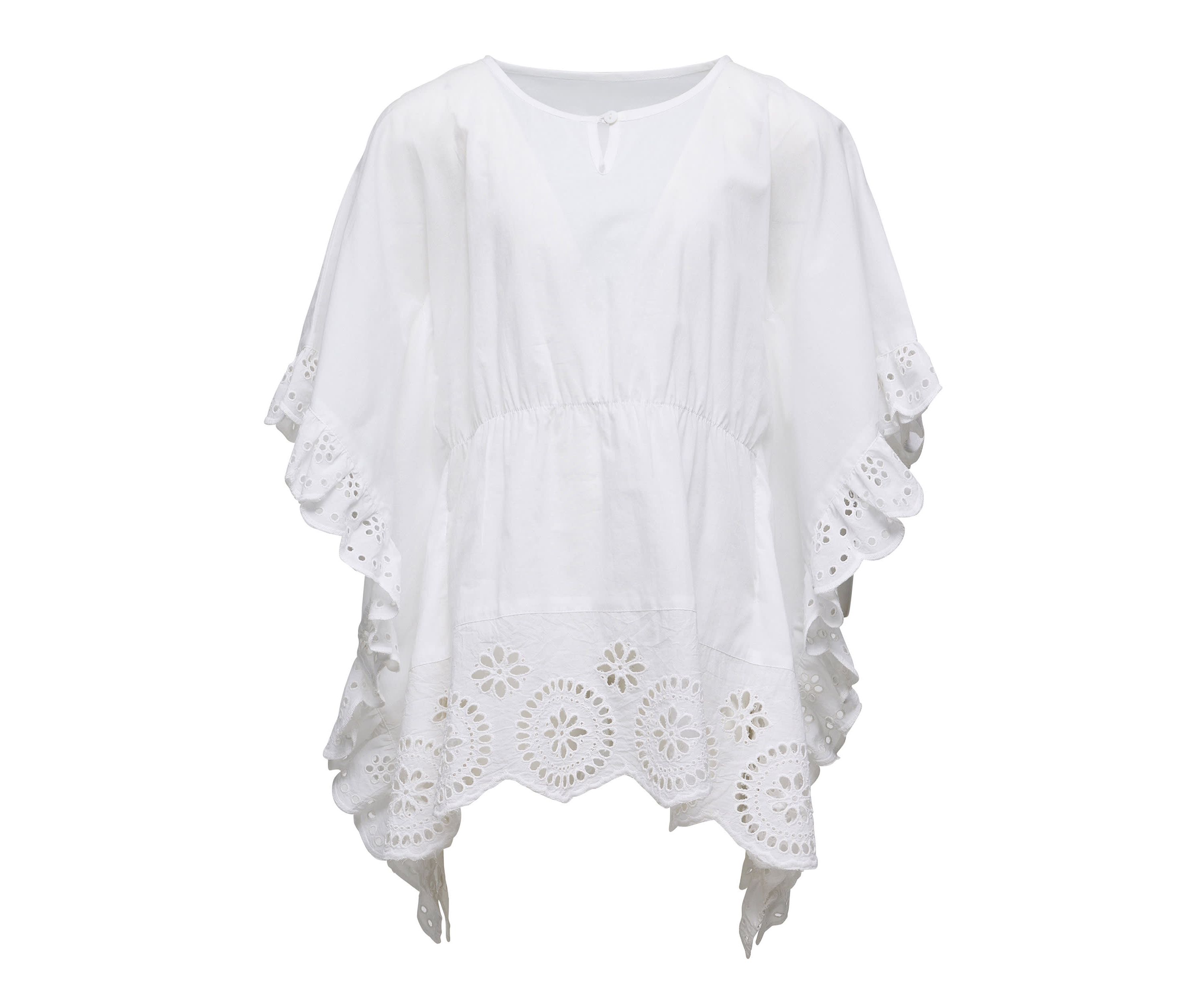 Cesci White Eyelet Cover Up