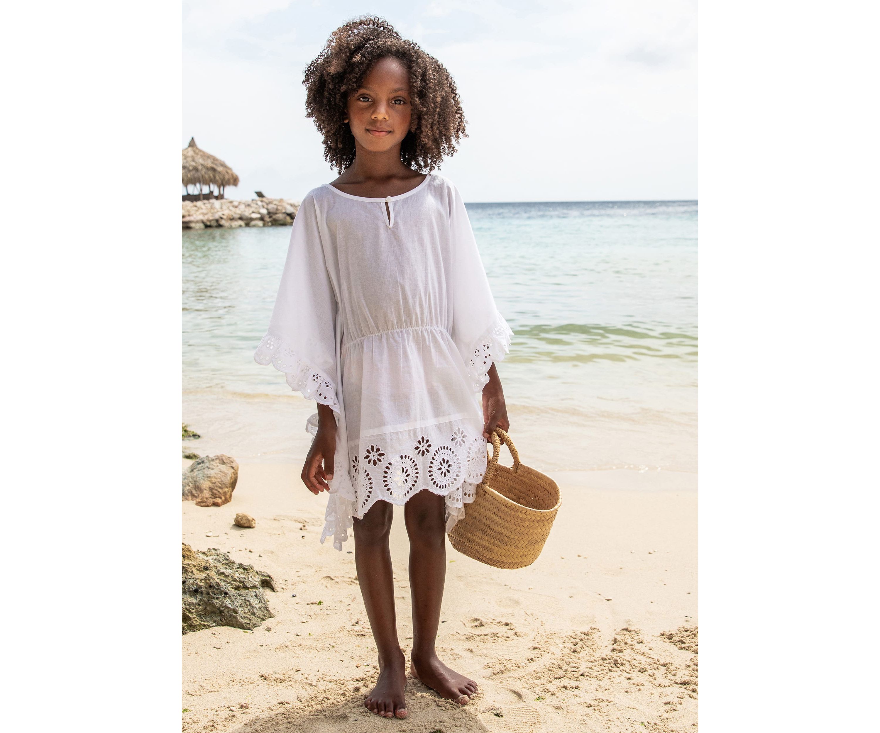 Cesci White Eyelet Cover Up