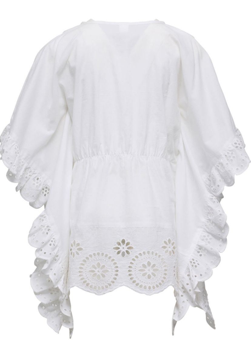 Cesci White Eyelet Cover Up