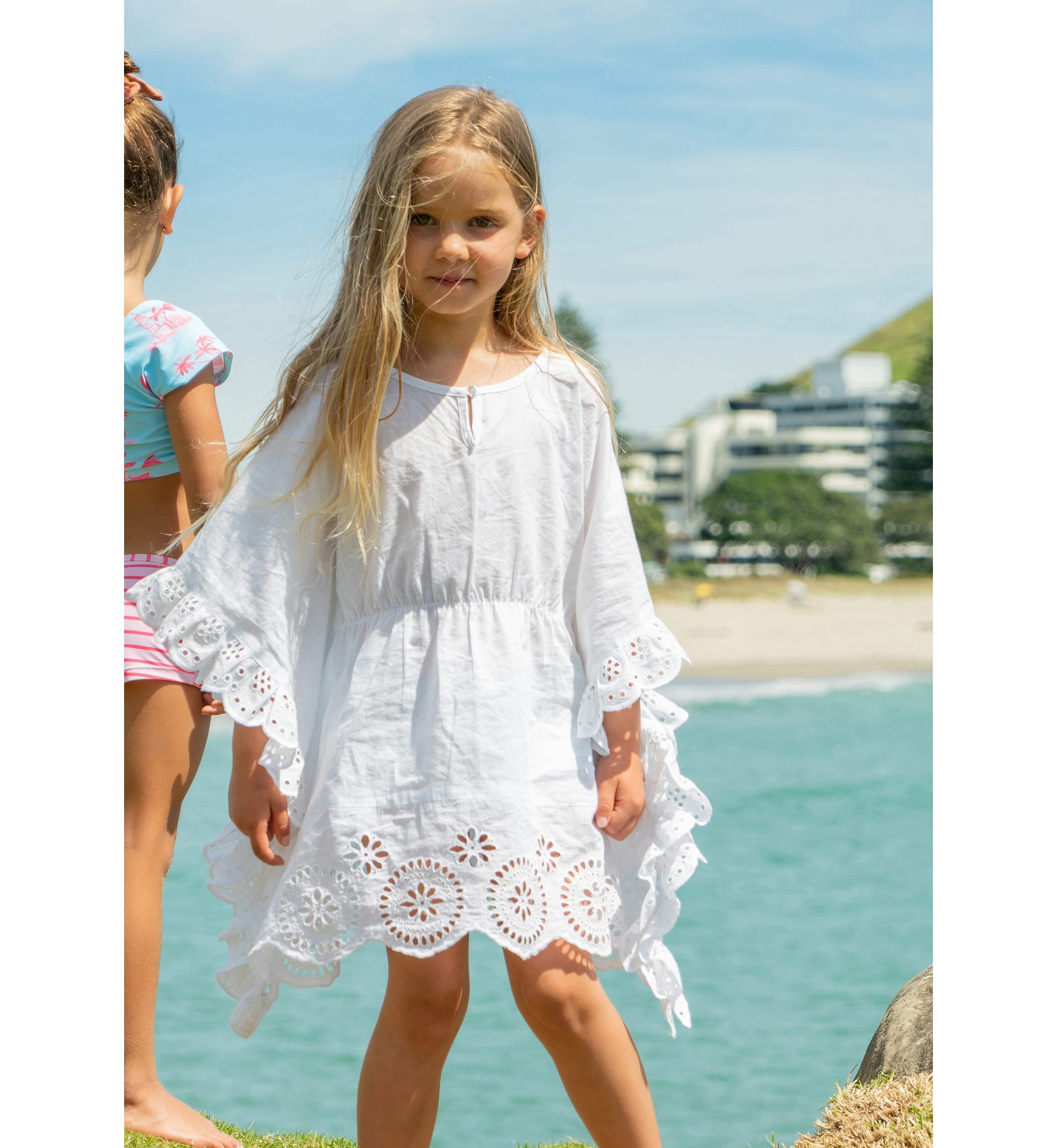 Cesci White Eyelet Cover Up