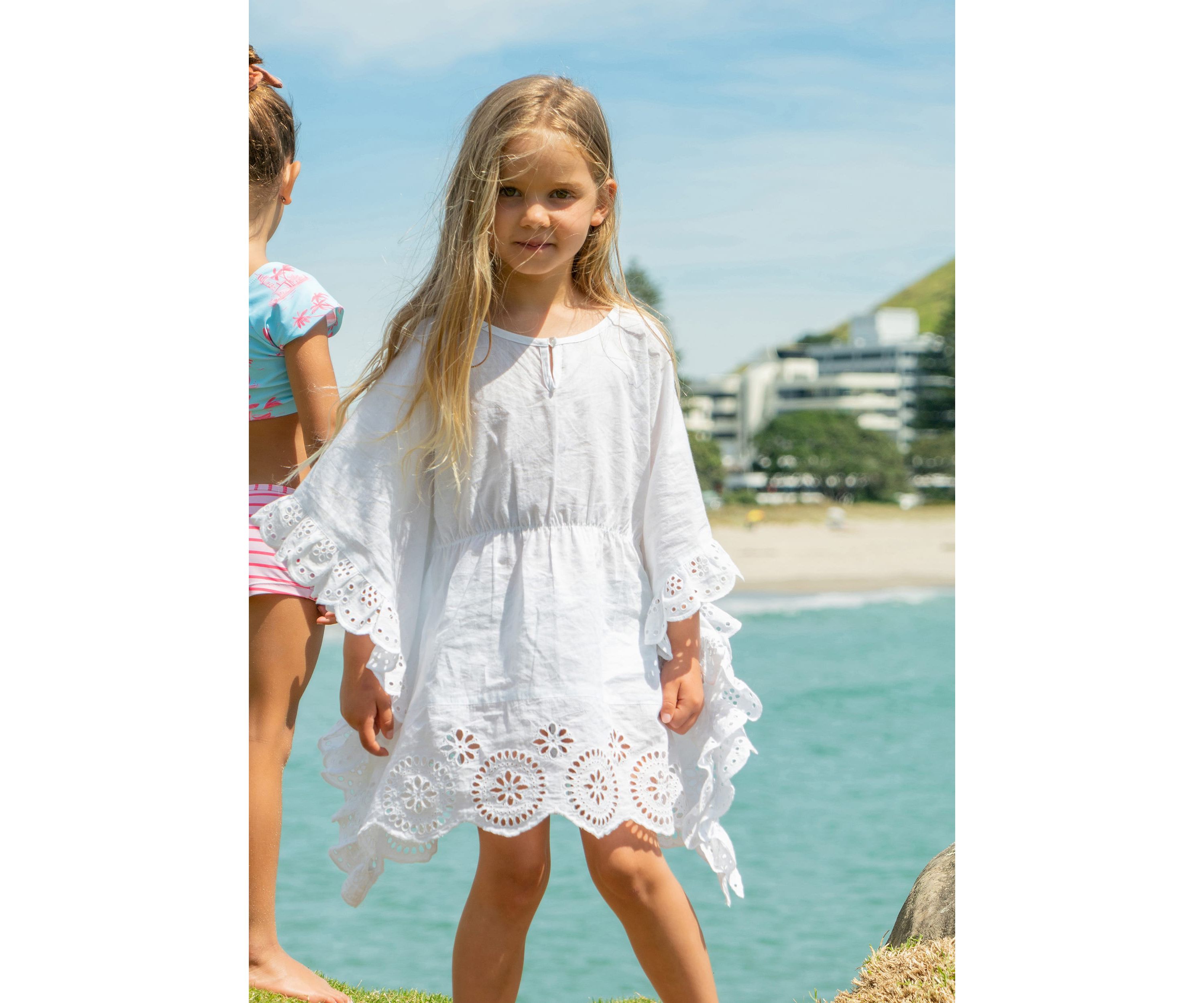 Cesci White Eyelet Cover Up
