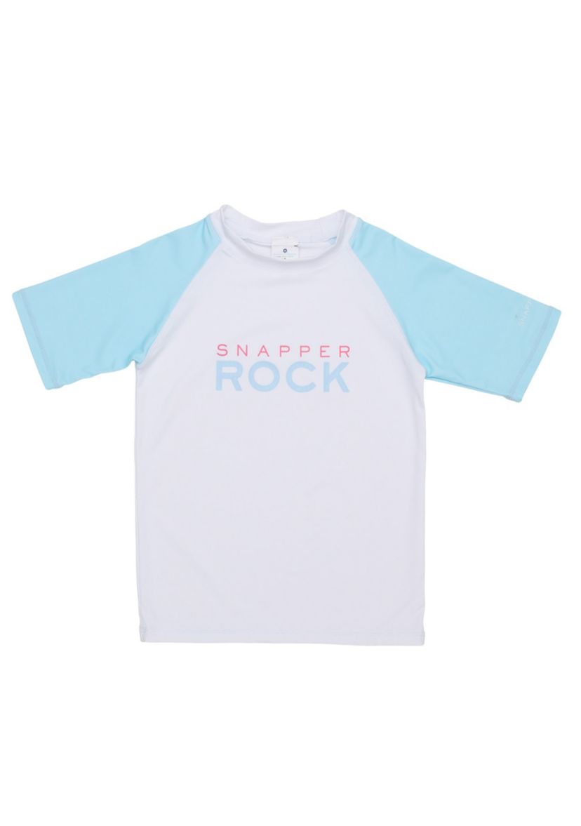 Lt Blue Sleeve Sustainable SS Rash Top