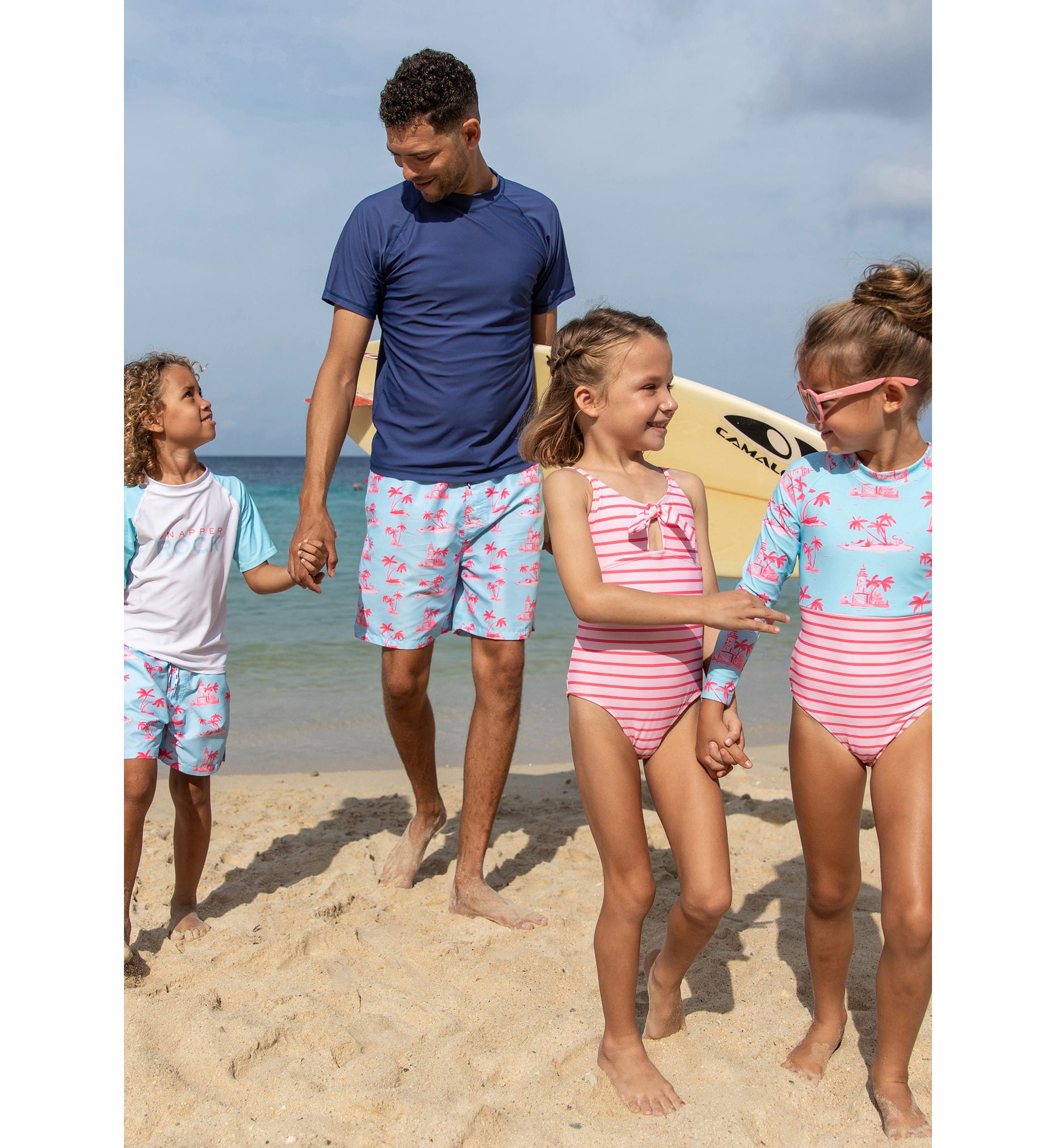 Lt Blue Sleeve Sustainable SS Rash Top