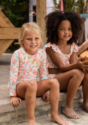 Hawaiian Luau Sustainable LS Surf Suit