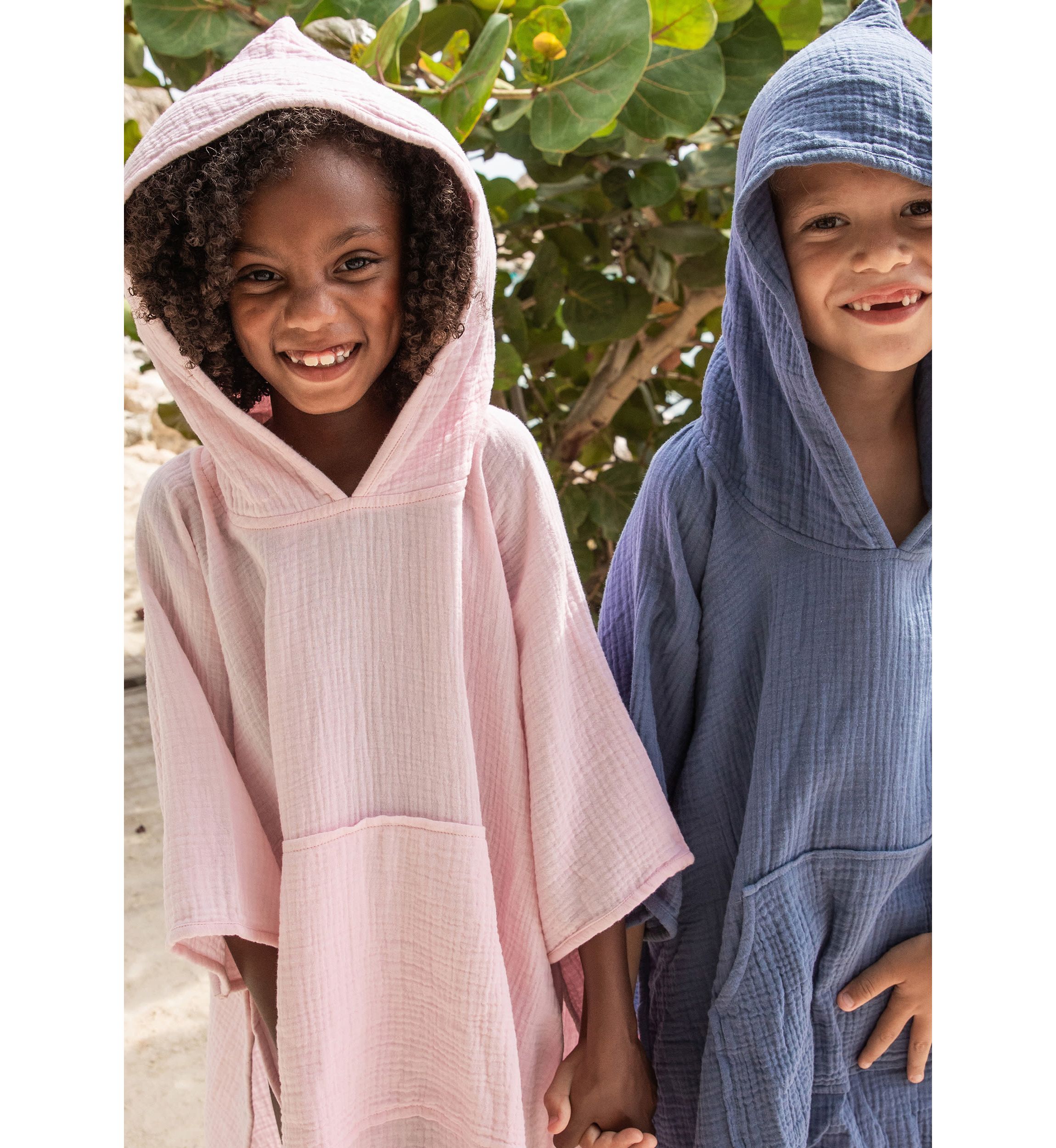 Denim Blue Beach Poncho
