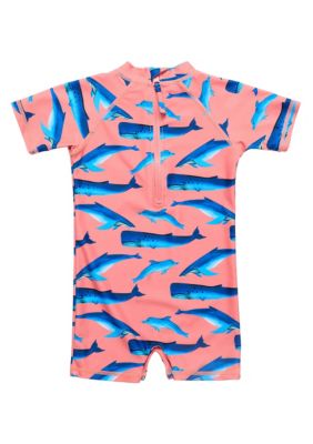 Whale Tail SS Sunsuit