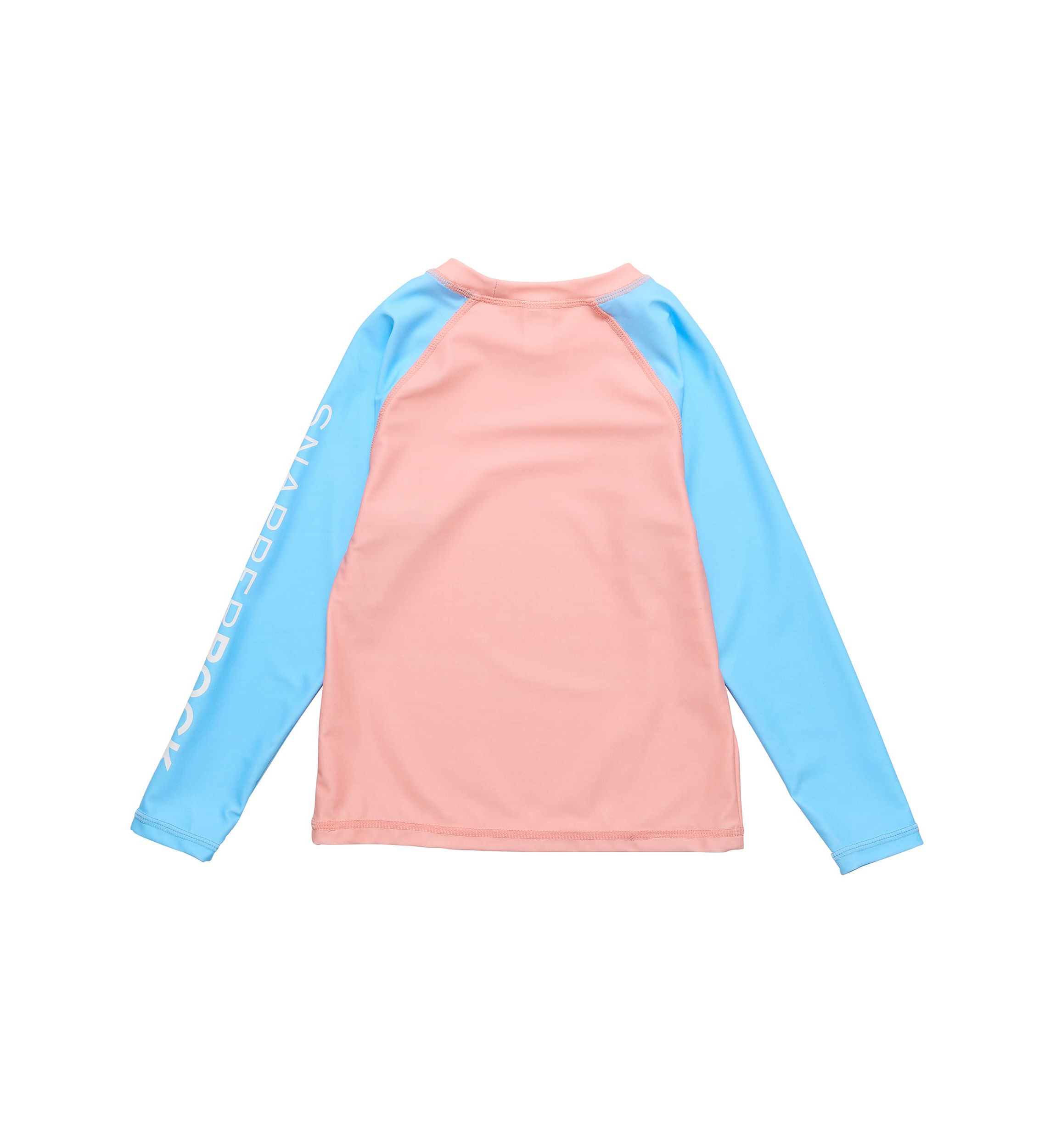 Peach Colorblock LS Rash Top